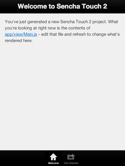 Sencha Touch 2.2 default theme