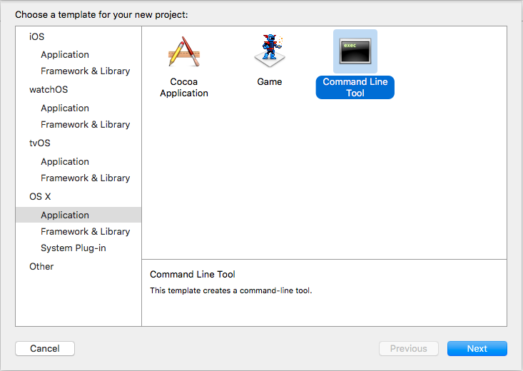 Create A Command Line Xcode Project For LLVM