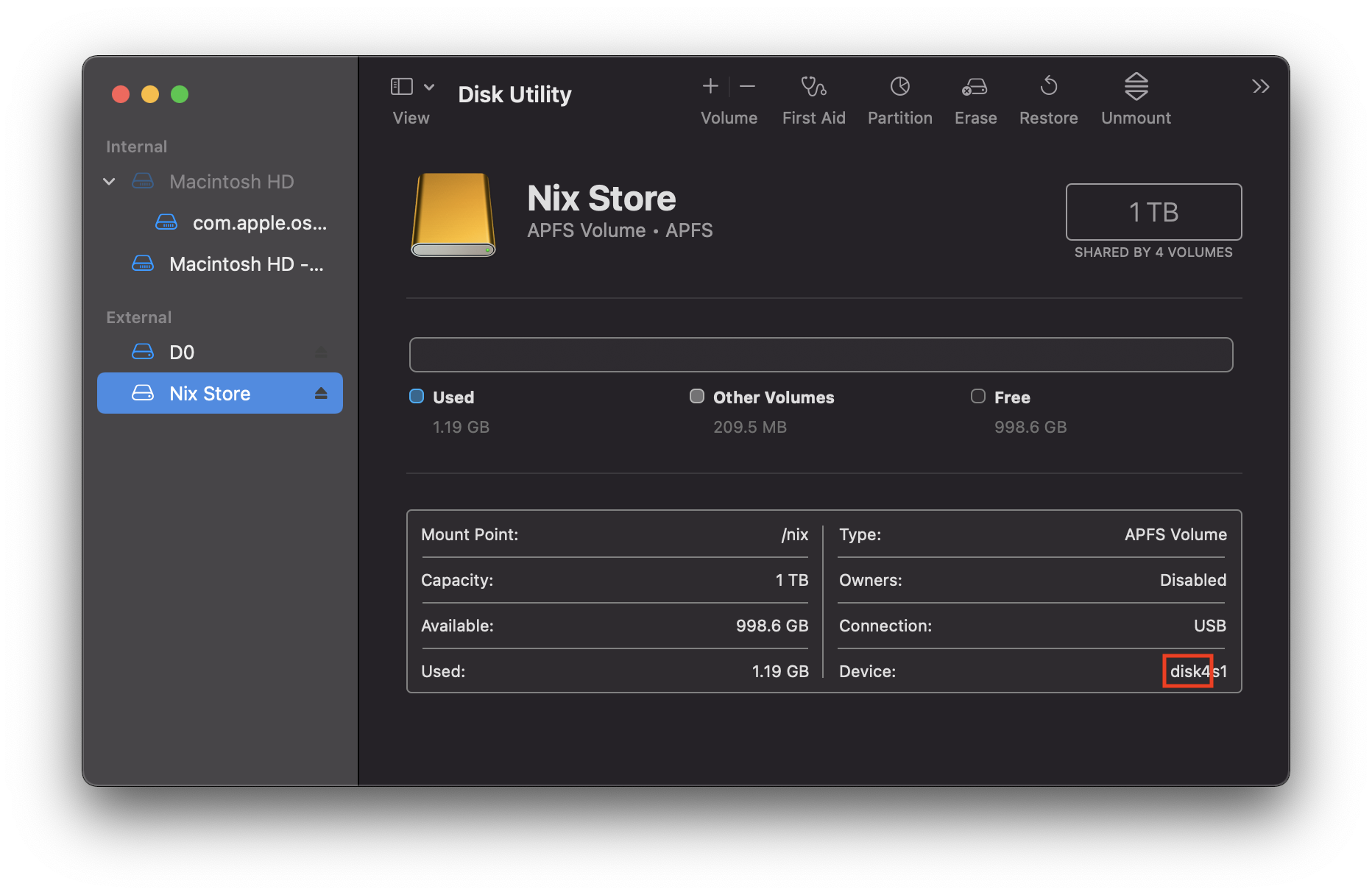 macos big sur size on disk